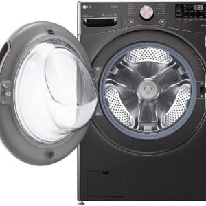 LG WM4000HBA 4.5 Cu. Ft. Capacity Smart Washer with TurboWash - Black Steel