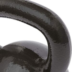 Solid Kettlebell - 40-Pound - Built-to-Last - Versatile - Black Enamel Finish