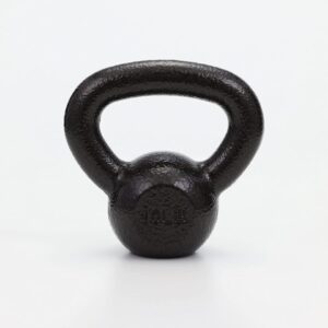 Solid Kettlebell - 40-Pound - Built-to-Last - Versatile - Black Enamel Finish