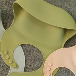 Soft Waterproof Silicone Baby Bib with Food Catcher, Baby Silicone Bib