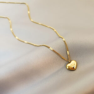 Fashion Jewelry Temperament Light Luxury Necklace Peach Heart Jewelry